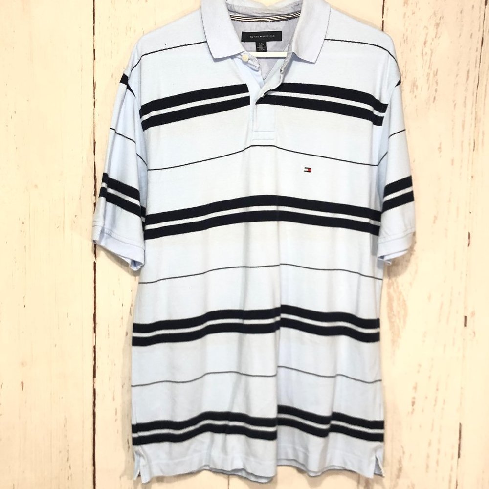 TOMMY HILFIGER SHORT SLEEVE POLO TSHIRT SIZE L/G